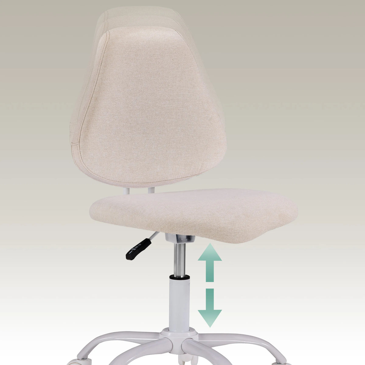 Höhenverstellbare Gasfeder des Kinderdrehstuhls Lumikid in Beige von hjh OFFICE