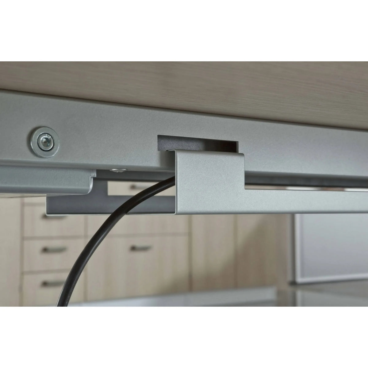 Kabelmanagement-Halterung des höhenverstellbaren Schreibtisches XDSM 2E G von hjh OFFICE PRO