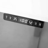 Digitales Bedienfeld mit Höhenanzeige des elektrisch höhenverstellbaren Schreibtischs XDKB 19 W von hjh OFFICE PRO