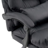 Gepolsterte Armlehne des Homeoffice Chefsessel Relax Legoro in schwarzem Kunstleder von MyBuero