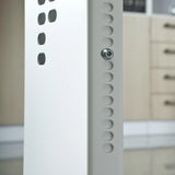 Höhenverstellbarer Metallfuß des Schreibtischs MEGA 16 S der Serie MEGA in Grau von hjh OFFICE PRO