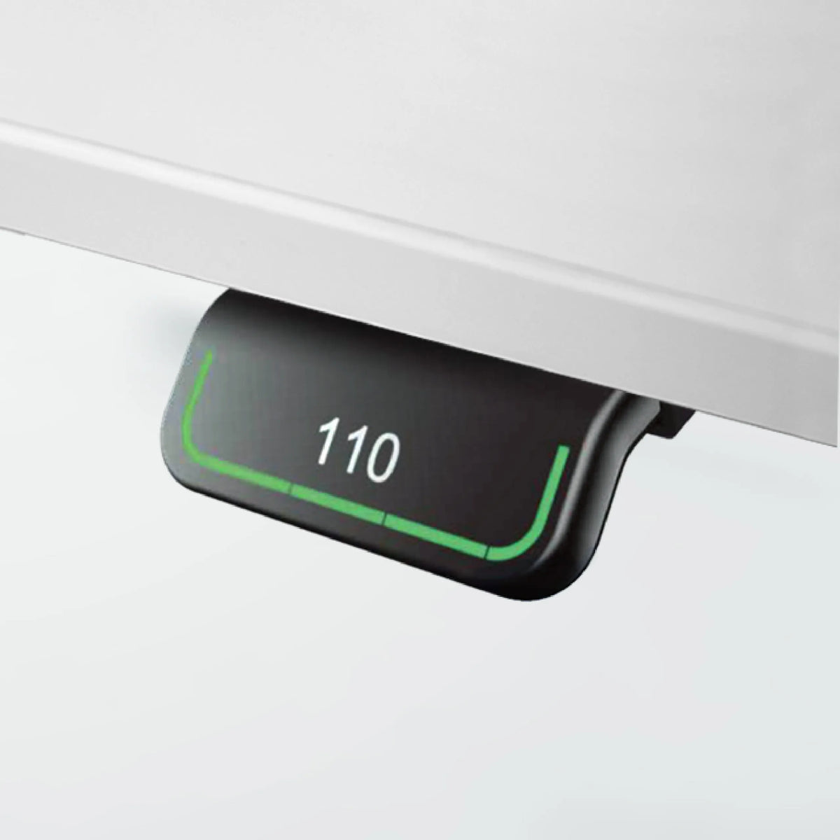 Höhenanzeige mit dem Wert 110 des elektrisch höhenverstellbaren Schreibtischs XDLR 19 W von hjh OFFICE PRO