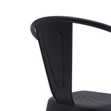 Schwarze Armlehne des Bistrostuhls Vantaggio Poly von hjh OFFICE