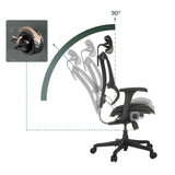 Verstellbare Rückenlehne des Luxus-Chefsessels ERGOHUMAN SLIM ECO F GEN2 mit einem Neigungswinkel bis 90° von hjh OFFICE