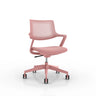Rosa Bürostuhl FLEX CHAIR mit perforierter Rückenlehne und Rollenfußkreuz von Bosen Europe
