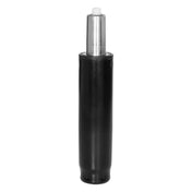 Schwarze Gasfeder GF-M mit silberfarbenem Kolben und weißem Kunststoffaufsatz von hjh OFFICE