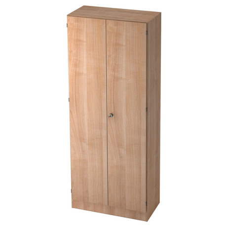 Zweitüriger Aktenschrank SIGNA K 6200 SG aus hellem Nussbaumholz mit einem zentralen Schloss von hjh OFFICE PRO